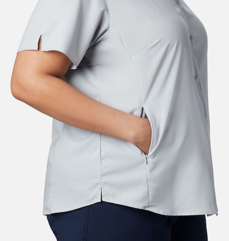 Women’s PFG Tamiami II Short Sleeve Shirt - Plus Size, Color: Cirrus Grey, image 5