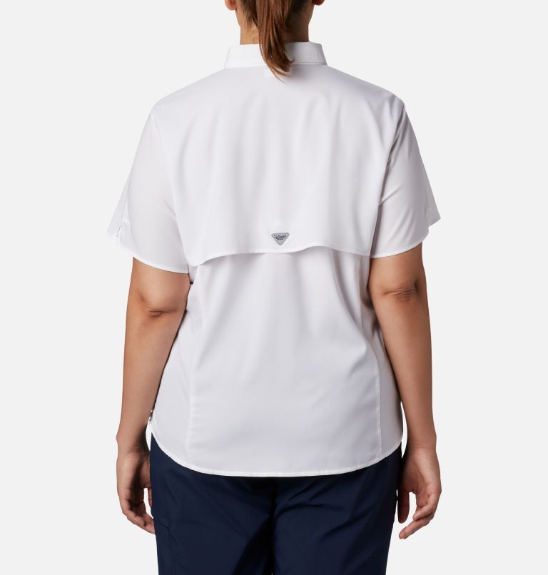 Thumbnail: Women’s PFG Tamiami II Short Sleeve Shirt - Plus Size, Color: White, image 2
