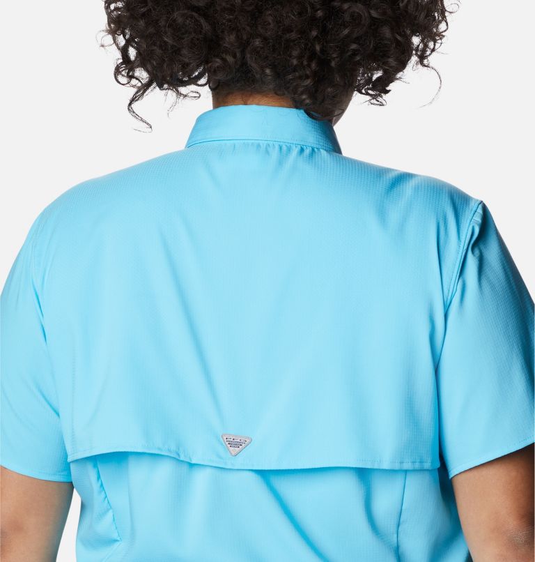 Thumbnail: Women’s PFG Tamiami II Short Sleeve Shirt - Plus Size, Color: Atoll, image 5