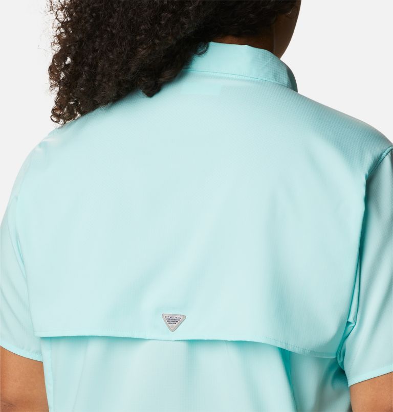 Women’s PFG Tamiami II Short Sleeve Shirt - Plus Size, Color: Gulf Stream, image 5