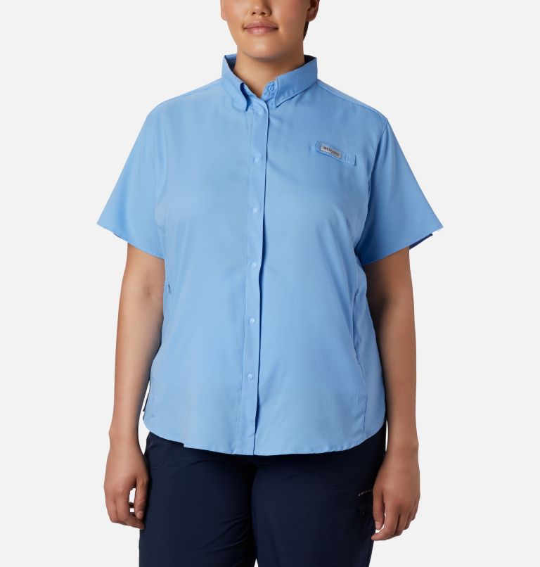 Women’s PFG Tamiami II Short Sleeve Shirt - Plus Size, Color: White Cap, image 1
