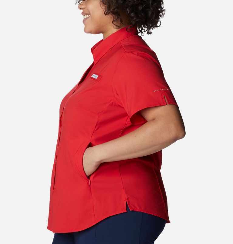 Women’s PFG Tamiami II Short Sleeve Shirt - Plus Size, Color: Red Spark, image 3