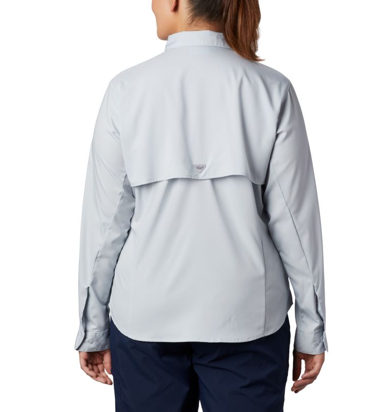 Women’s PFG Tamiami II Long Sleeve Shirt - Plus Size, Color: Cirrus Grey, image 2