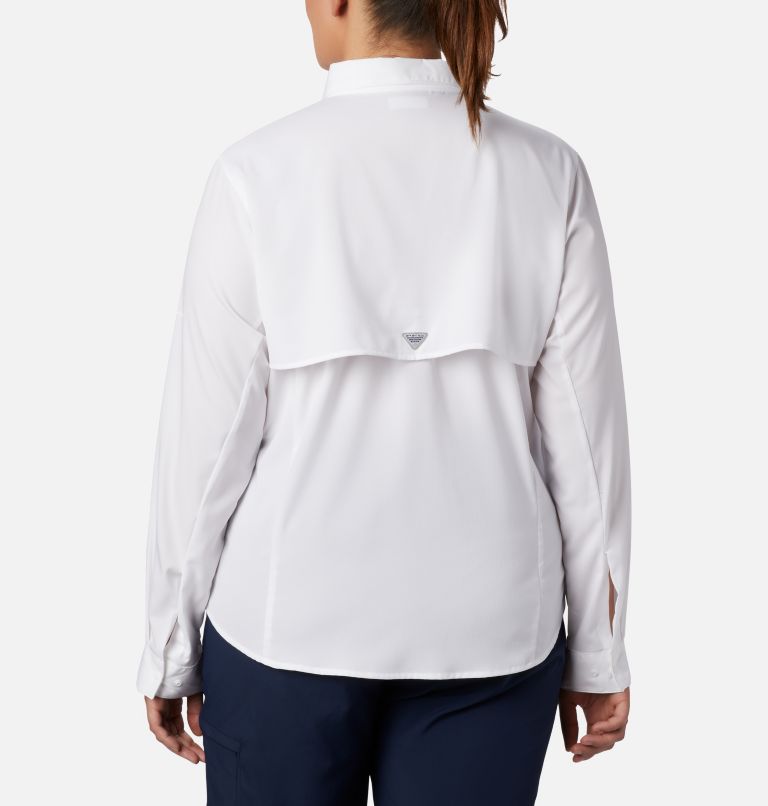 Women’s PFG Tamiami II Long Sleeve Shirt - Plus Size, Color: White, image 2