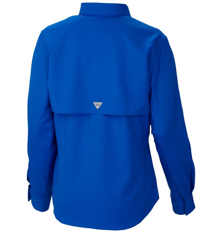Women’s PFG Tamiami II Long Sleeve Shirt - Plus Size, Color: Blue Macaw, image 2