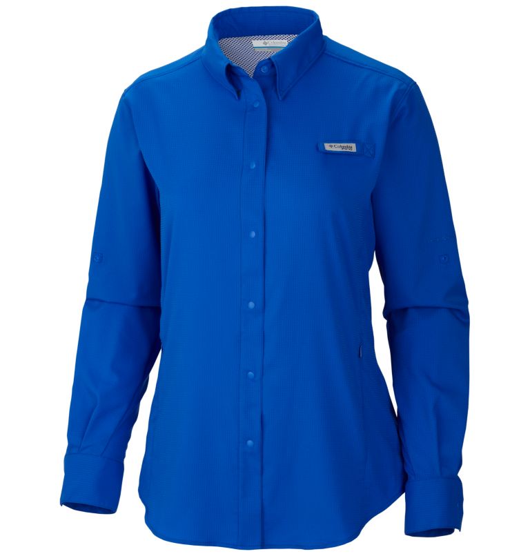 Women’s PFG Tamiami II Long Sleeve Shirt - Plus Size, Color: Blue Macaw, image 1