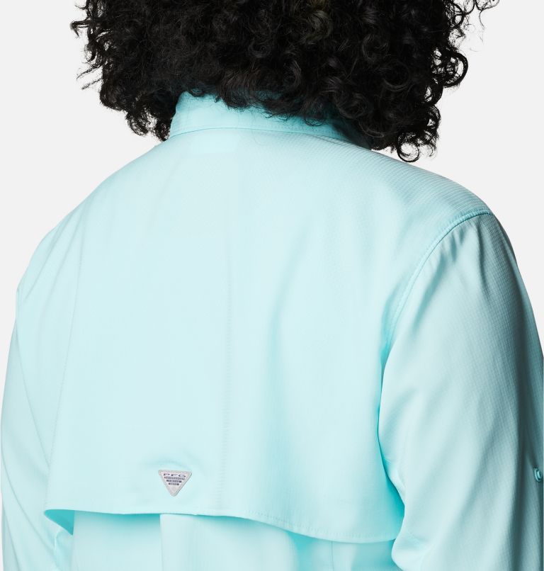 Thumbnail: Women’s PFG Tamiami II Long Sleeve Shirt - Plus Size, Color: Gulf Stream, image 5
