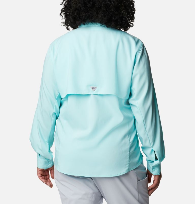 Thumbnail: Women’s PFG Tamiami II Long Sleeve Shirt - Plus Size, Color: Gulf Stream, image 2