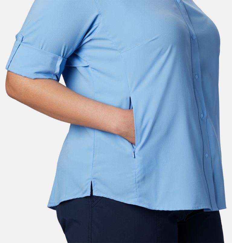 Women’s PFG Tamiami II Long Sleeve Shirt - Plus Size, Color: White Cap, image 5