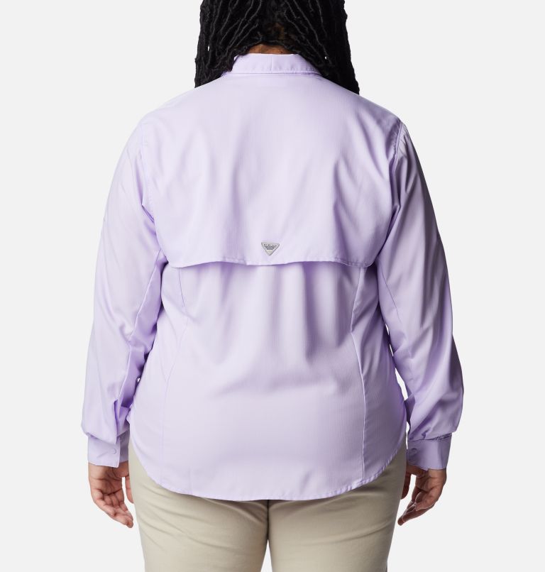 Thumbnail: Women’s PFG Tamiami II Long Sleeve Shirt - Plus Size, Color: Soft Violet, image 2