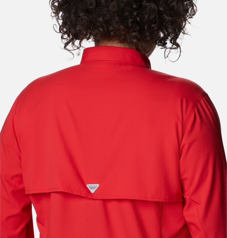Thumbnail: Women’s PFG Tamiami II Long Sleeve Shirt - Plus Size, Color: Red Spark, image 5