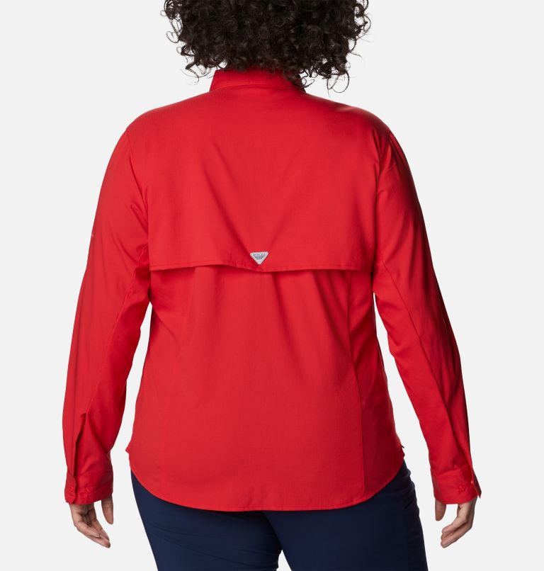 Women’s PFG Tamiami II Long Sleeve Shirt - Plus Size, Color: Red Spark, image 2