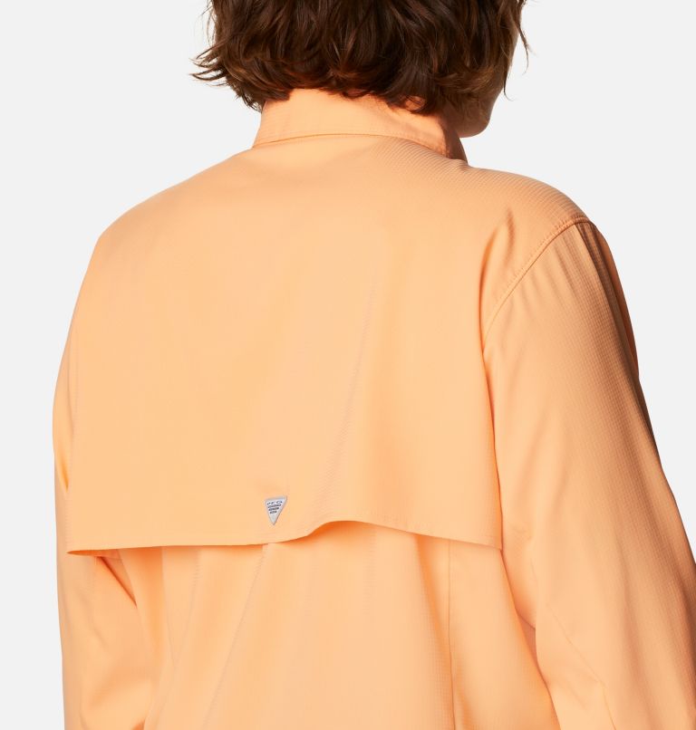 Thumbnail: Women’s PFG Tamiami II Long Sleeve Shirt - Plus Size, Color: Bright Nectar, image 5