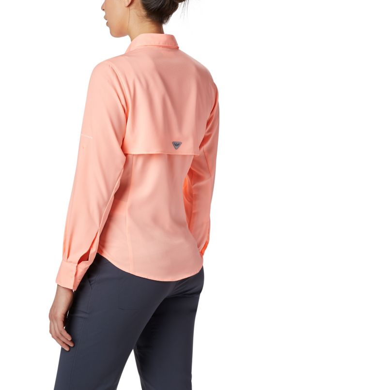Thumbnail: Women’s PFG Tamiami II Long Sleeve Shirt - Plus Size, Color: Tiki Pink, image 2