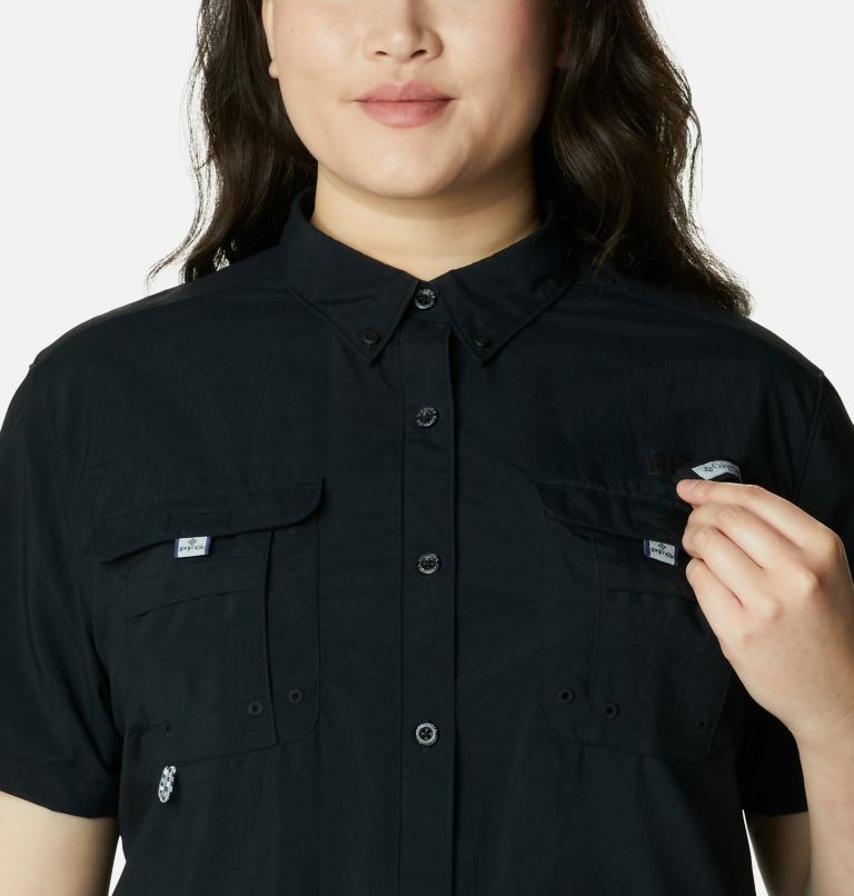 Women’s PFG Bahama Short Sleeve - Plus Size, Color: Black, image 4
