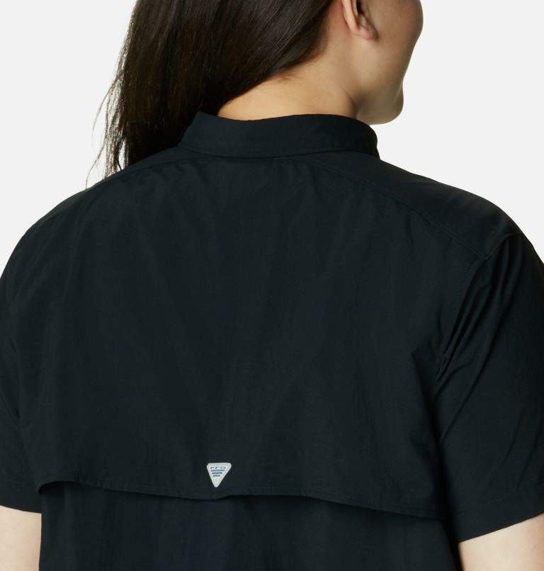 Women’s PFG Bahama Short Sleeve - Plus Size, Color: Black, image 5