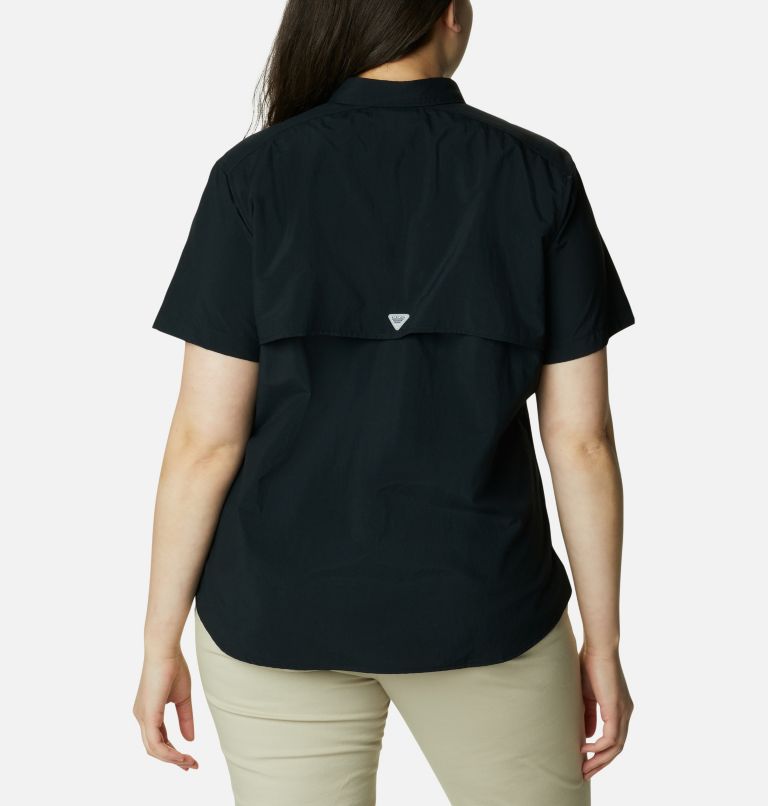 Women’s PFG Bahama Short Sleeve - Plus Size, Color: Black, image 2