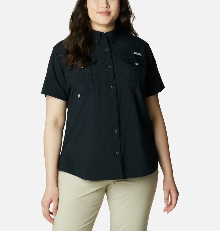 Women’s PFG Bahama Short Sleeve - Plus Size, Color: Black, image 1
