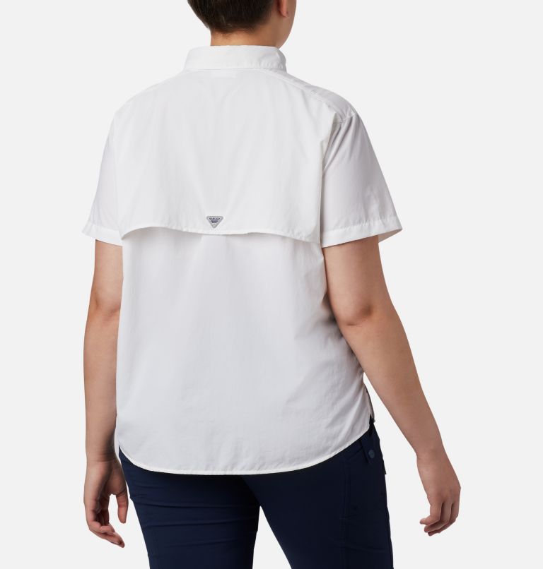 Women’s PFG Bahama Short Sleeve - Plus Size, Color: White, image 2