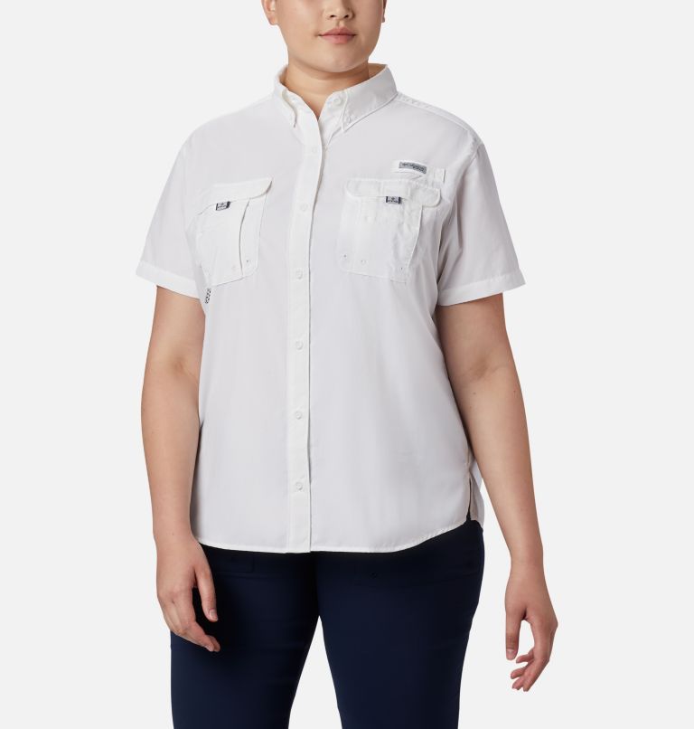 Women’s PFG Bahama Short Sleeve - Plus Size, Color: White, image 1