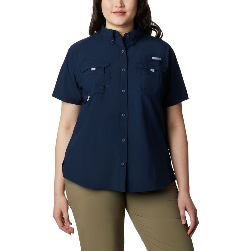 Thumbnail: Women’s PFG Bahama Short Sleeve - Plus Size, Color: Collegiate Navy, image 1