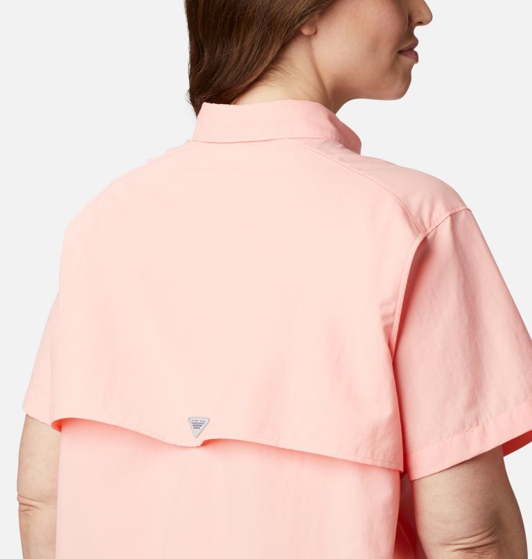 Women’s PFG Bahama Short Sleeve - Plus Size, Color: Tiki Pink, image 5