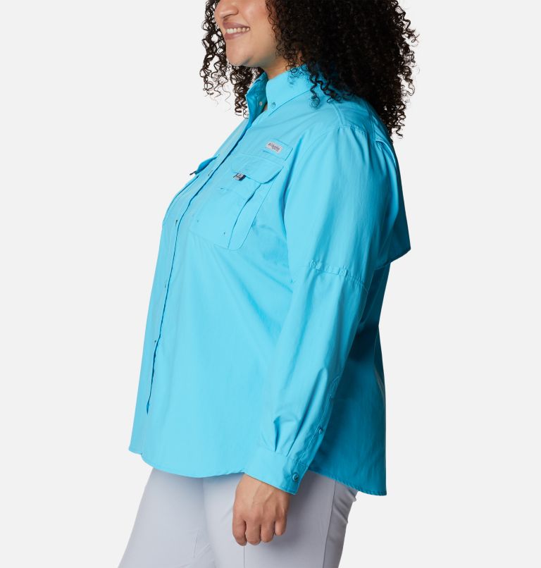 Women’s PFG Bahama Long Sleeve - Plus Size, Color: Atoll, image 3