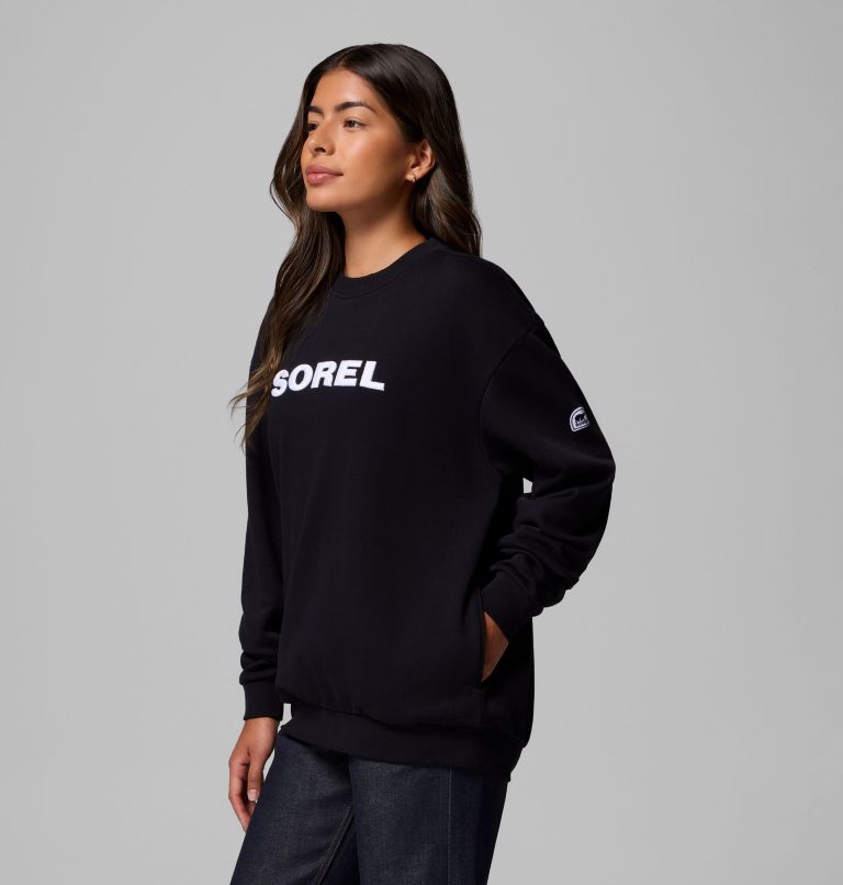 Unisex SOREL® Embroidered Crewneck Sweater, Color: Black, White, image 10