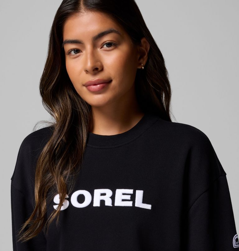Unisex SOREL® Embroidered Crewneck Sweater, Color: Black, White, image 11