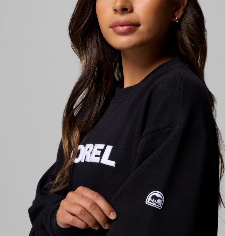 Unisex SOREL® Embroidered Crewneck Sweater, Color: Black, White, image 13