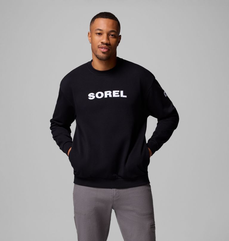 Unisex SOREL® Embroidered Crewneck Sweater, Color: Black, White, image 3