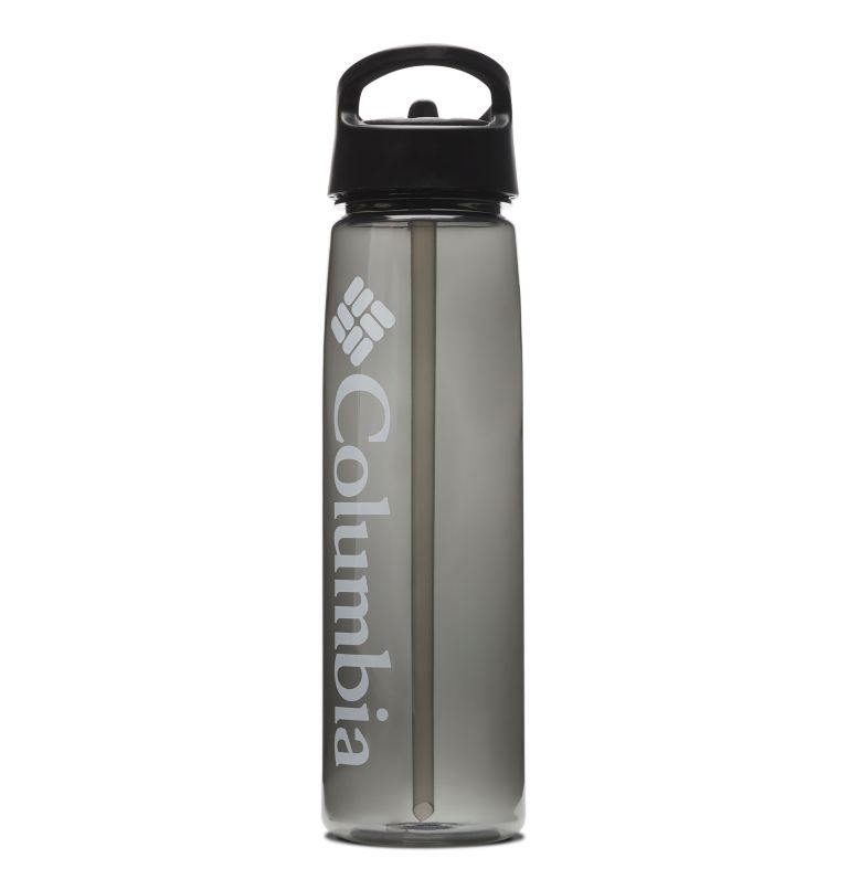 BPA-Free Straw-Top Bottle 25oz, Color: Black, image 1