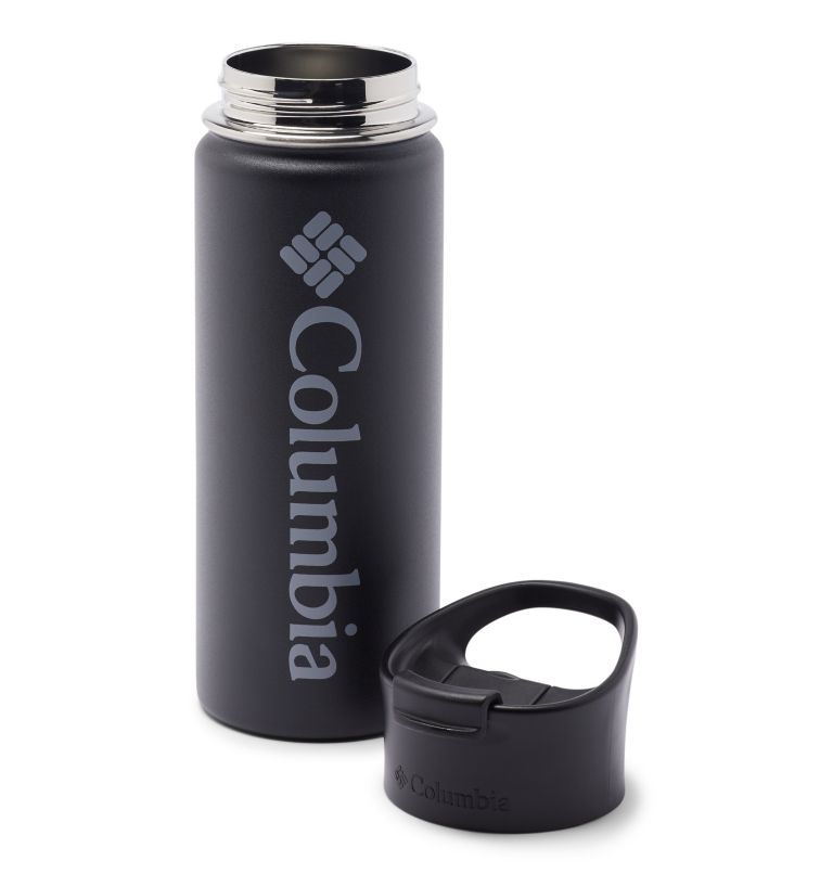 Stainless Steel Double-Wall Vacuum Bottle - 18 oz, Color: Black, image 2