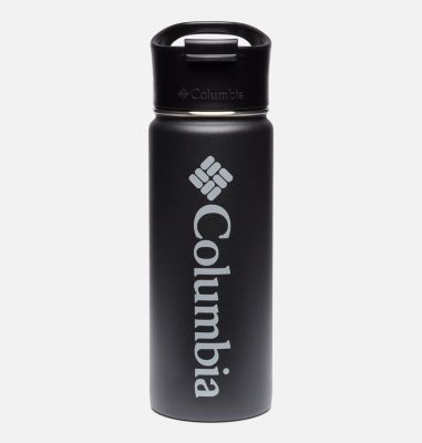 Double-Wall Vacuum Bottle with Sip-Thru Top - 18oz, Color: Black, image 1