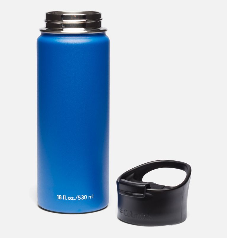 Thumbnail: Double-Wall Vacuum Bottle with Sip-Thru Top - 18oz, Color: Azul, image 3