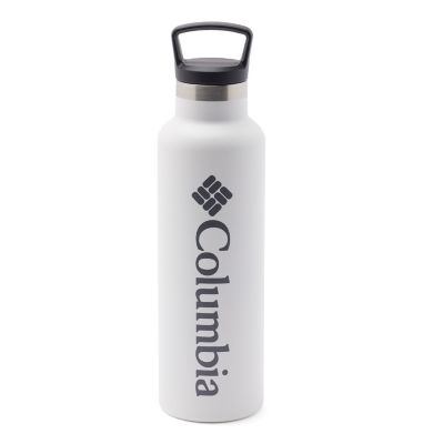 Double-Wall Vacuum Bottle with Screw-On Top 20oz, Color: White, image 1