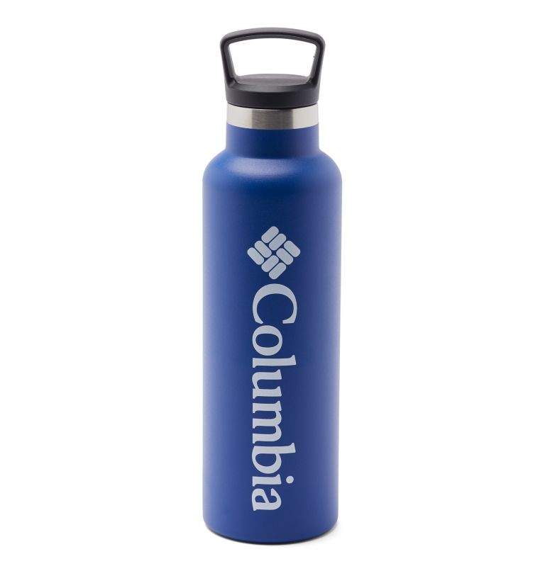 Double-Wall Vacuum Bottle with Screw-On Top 20oz, Color: Azul, image 1