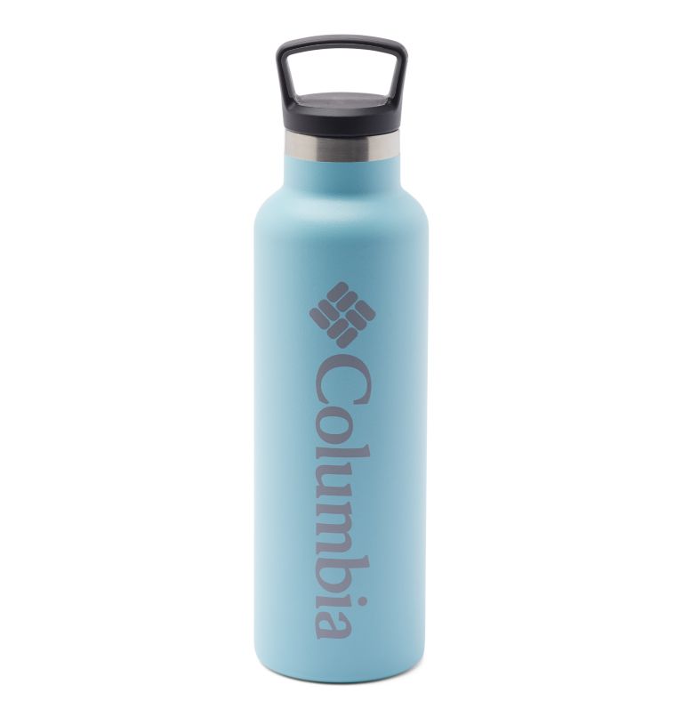 Double-Wall Vacuum Bottle with Screw-On Top - 21oz | 459 | O/S, Color: Clear Blue
