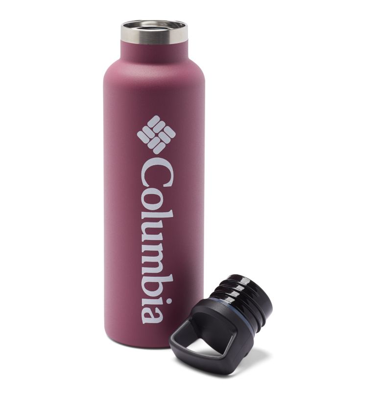 Thumbnail: Double-Wall Vacuum Bottle with Screw-On Top - 21oz | 550 | O/S, Color: Wine Berry, image 2