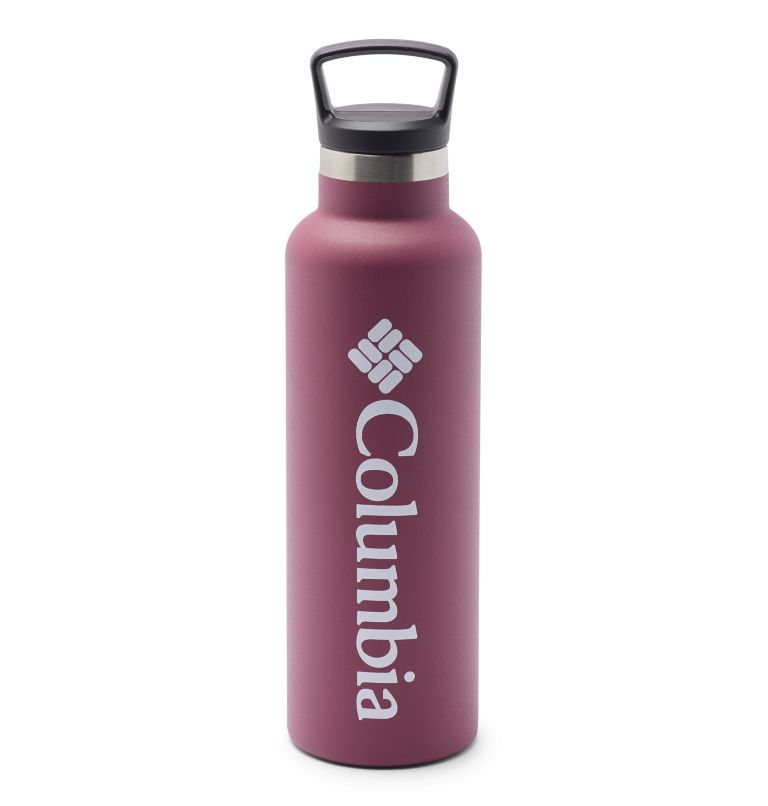 Thumbnail: Double-Wall Vacuum Bottle with Screw-On Top - 21oz | 550 | O/S, Color: Wine Berry, image 1