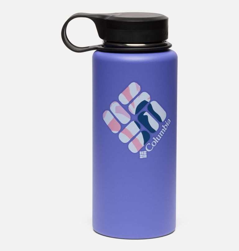 Double-Wall Outdoor Vacuum Bottle - 32 oz, Color: Purple Lotus Florstic Cosmos, image 1