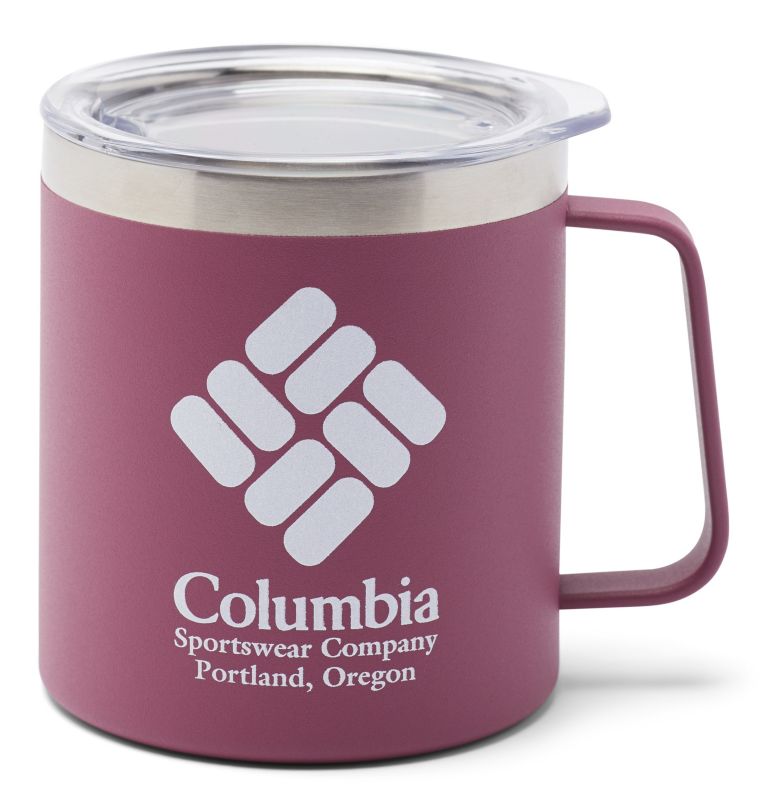 Thumbnail: Double-Wall Gem Camp Cup 15oz, Color: Wine Berry, image 1
