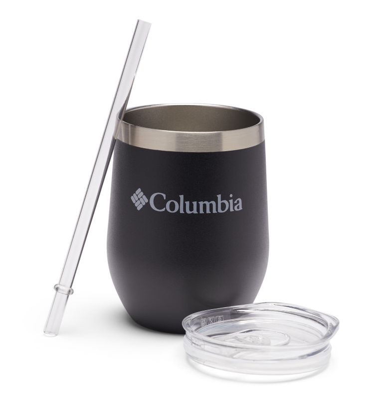 Insulated Tumbler with Straw - 12 ounces, Color: Black, image 2