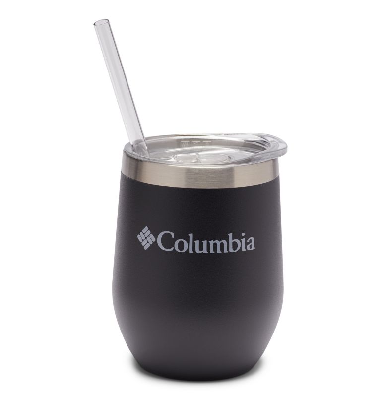 Insulated Tumbler with Straw - 12 ounces, Color: Black, image 1