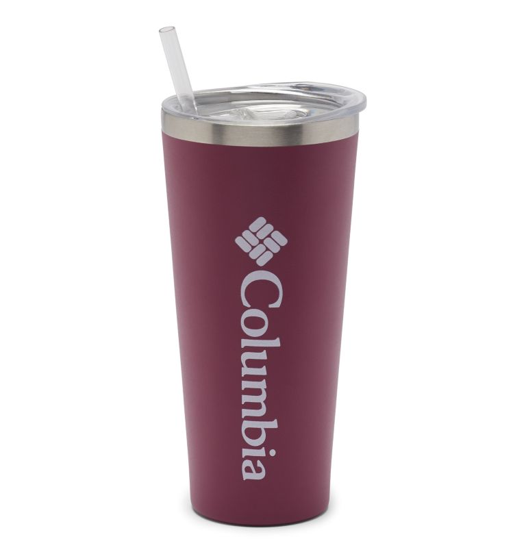 Thumbnail: 21 oz. Double Wall Tumbler with Straw | 550 | O/S, Color: Wine Berry, image 1