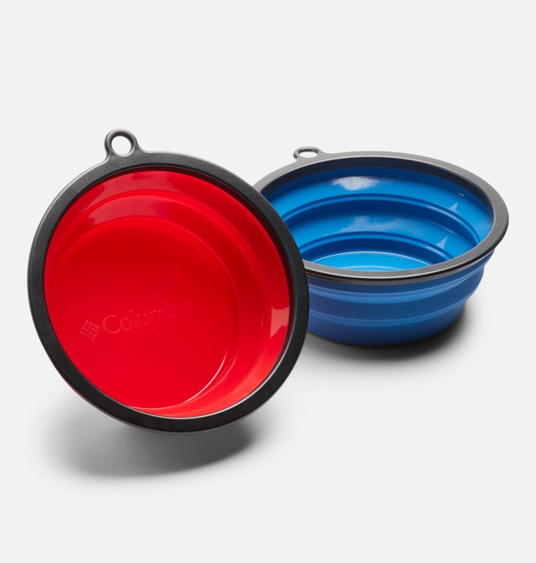 Collapsable Silicone Bowl Set Of 2 | 437 | O/S, Color: Blue/Red, image 1