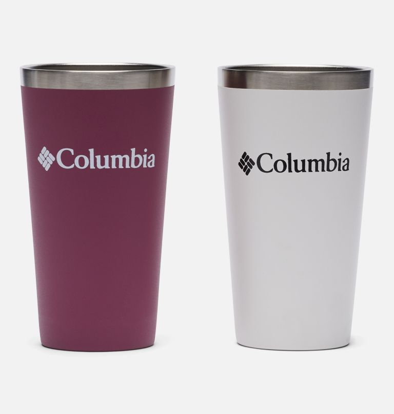Double Wall Vacuum Pint Cup - 17 oz, 2 Pack | 550 | O/S, Color: White, Wineberry