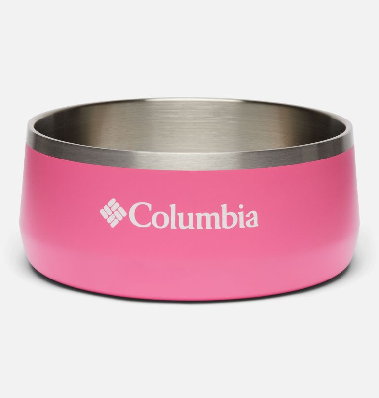 Stainless Steel Double Wall Dog Bowl - Large, Color: Wild Geranium, image 1