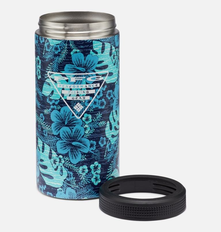 Thumbnail: PFG 12 Oz Slim Can Cozie | 359 | O/S, Color: Dolphin Vacay Vibes, image 2