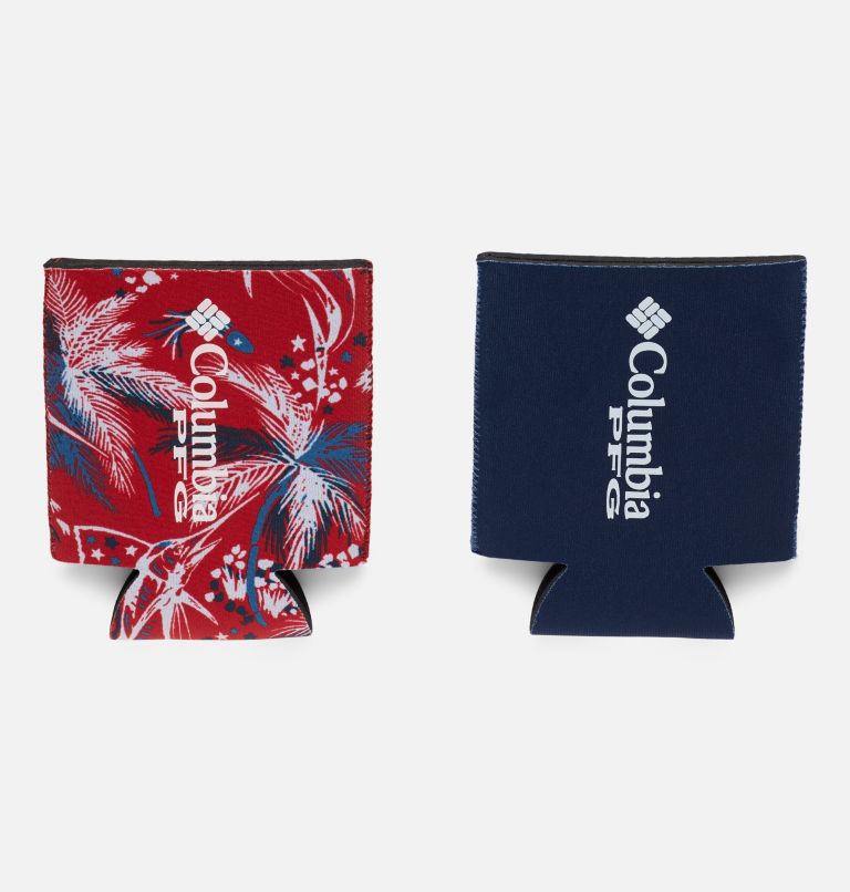 2 PK PFG NEOPRENE CAN COZIE | 698 | O/S, Color: Fireworks Fishing Red Spark, image 3